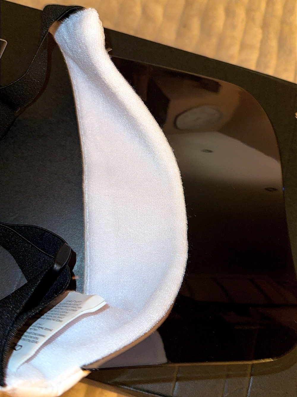 ALO Yoga White Visor with Iridescent Brim - Picture 14 of 16